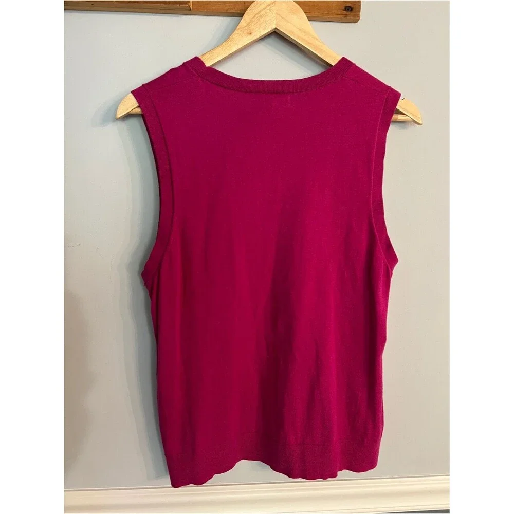 J. Crew Sleeveless Sweater Tank Soft Knit L